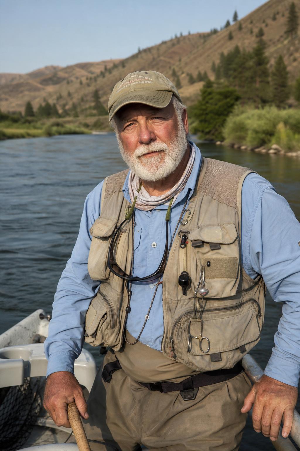 Captain Harlan Boyd, fishing guide on Lake Sterling